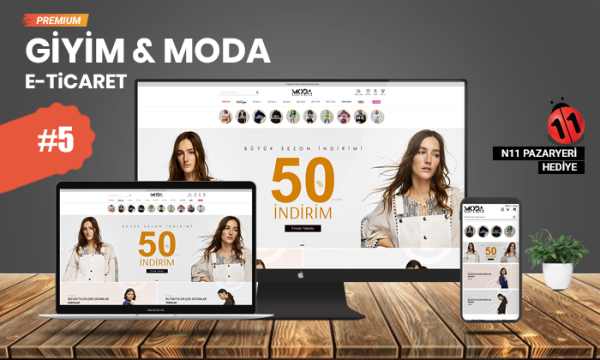 Giyim & Moda E-ticaret Modeli V5