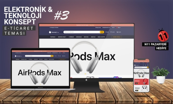 Teknoloji & Elektronik Satış E-Ticaret Modeli V3