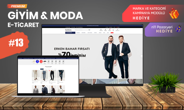 Giyim & Moda E-ticaret Modeli V13