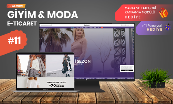 Giyim & Moda E-ticaret Modeli V11