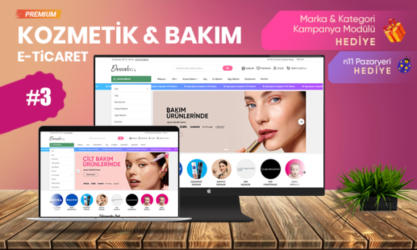 Kozmetik & Bakım E-Ticaret Modeli V3