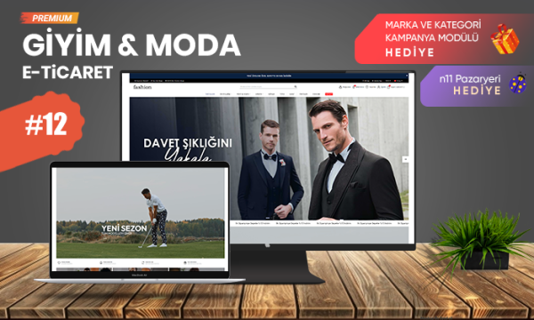 Giyim & Moda E-ticaret Modeli V12
