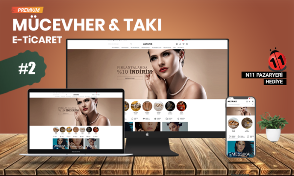 Mücevher & Takı E-Ticaret Modeli V2